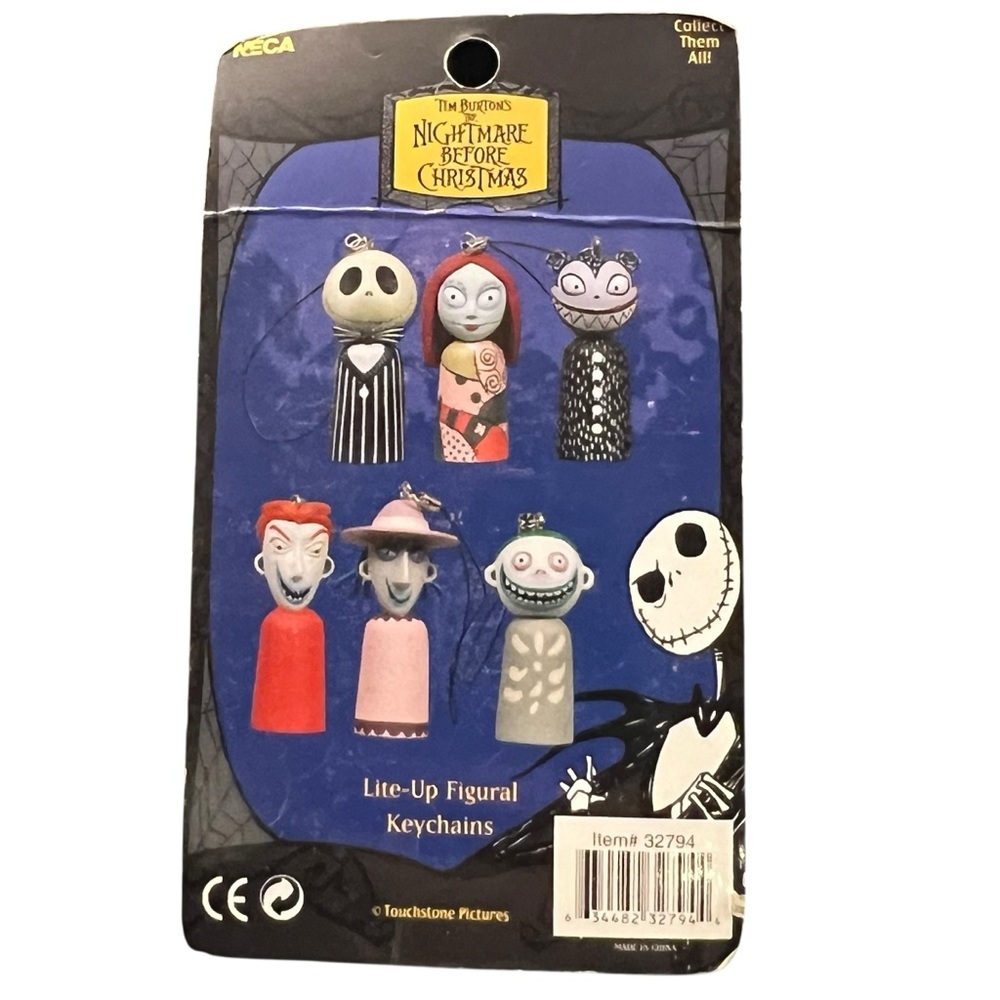 BARREL Tim Burton Nightmare‎ Before Christmas NECA Light Up Figural Keychain NEW - Picture 4 of 6